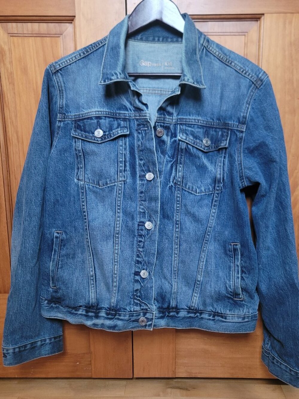 Gap 1969 Denim Jacket Med Wash Classic trucker Western XXL
